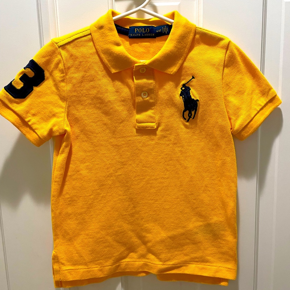 Big pony cotton Mesh Polo Shirt by Ralph Lauren size 4T